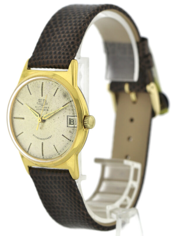 seltene GUB Glashütte Automat Kal. 67.1 vergoldete Vintage Herrenuhr 1960er – Bild 4