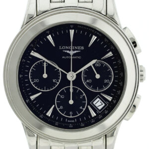 Longines Flagship Automatik Chronograph Edelstahl Herrenuhr Ref. L4.718.4 Ø39mm
