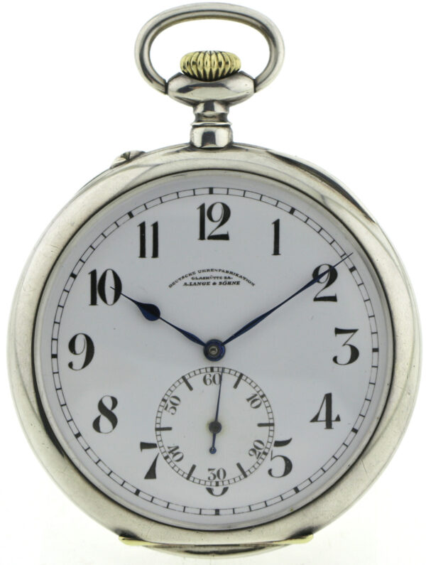 A.Lange & Söhne Glashütte DUF offene 900er Silber B-Uhr Beobachtungsuhr Ø60 mm