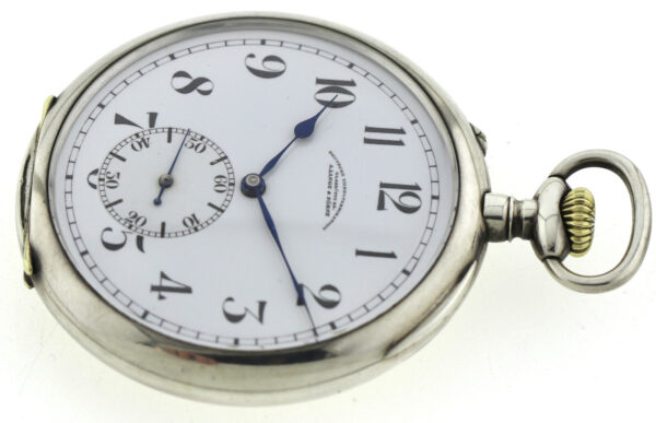 A.Lange & Söhne Glashütte DUF offene 900er Silber B-Uhr Beobachtungsuhr Ø60 mm – Bild 3