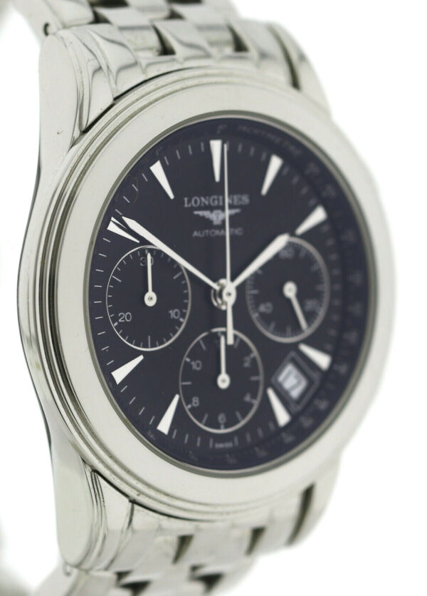 Longines Flagship Automatik Chronograph Edelstahl Herrenuhr Ref. L4.718.4 Ø39mm – Bild 4