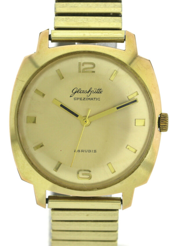 GUB Glashütte Spezimatic Automatic Kal. 74 Ø 35,5mm DDR Ostalgie Vintageuhr – Bild 2