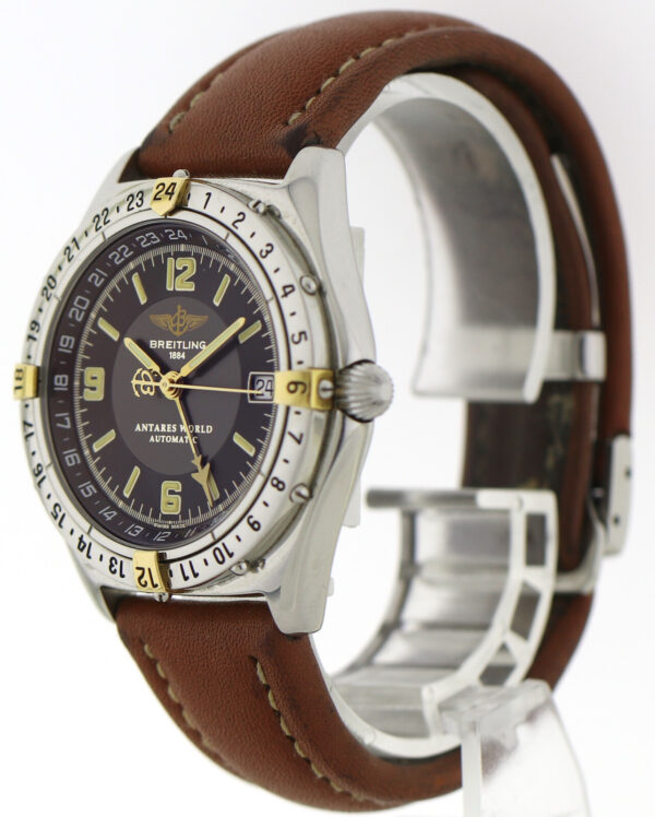 Breitling Antares World GMT Automatik Edelstahl Ref. B32047 Ø39mm ca. 1990-2000 – Bild 6