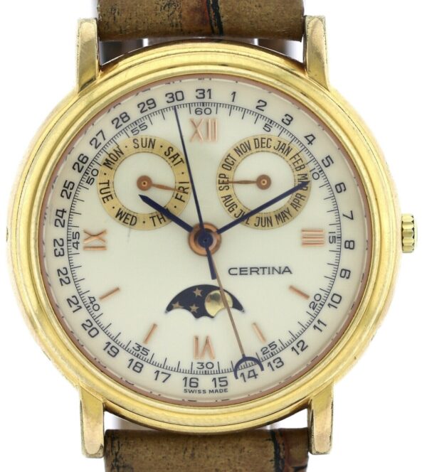 Certina Vintage Herrenuhr Vollkalender Triple Calendar Mondphase Ref.699 100129