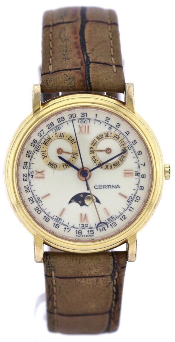 Certina Vintage Herrenuhr Vollkalender Triple Calendar Mondphase Ref.699 100129 – Bild 2