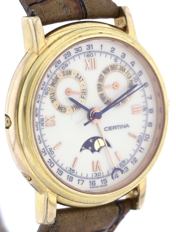 Certina Vintage Herrenuhr Vollkalender Triple Calendar Mondphase Ref.699 100129 – Bild 3