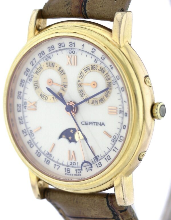 Certina Vintage Herrenuhr Vollkalender Triple Calendar Mondphase Ref.699 100129 – Bild 4
