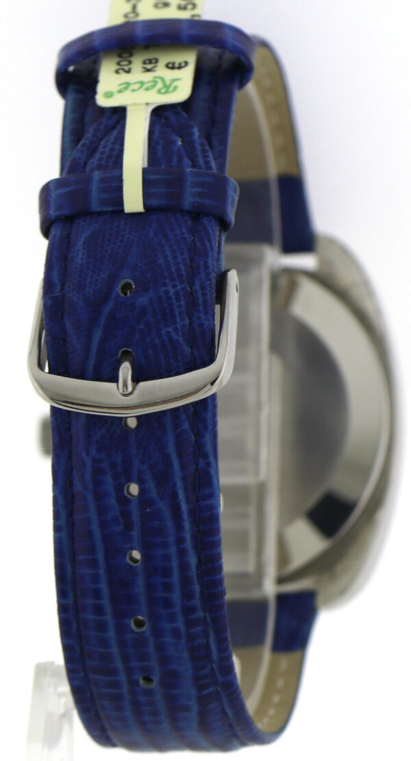 IWC Electronic Stimmgabel Vintage Herren Armbanduhr blau ~1970er Datum Edelstahl – Bild 7