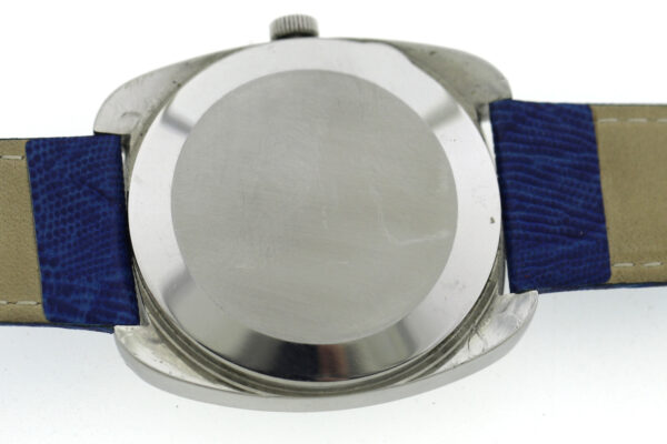 IWC Electronic Stimmgabel Vintage Herren Armbanduhr blau ~1970er Datum Edelstahl – Bild 8
