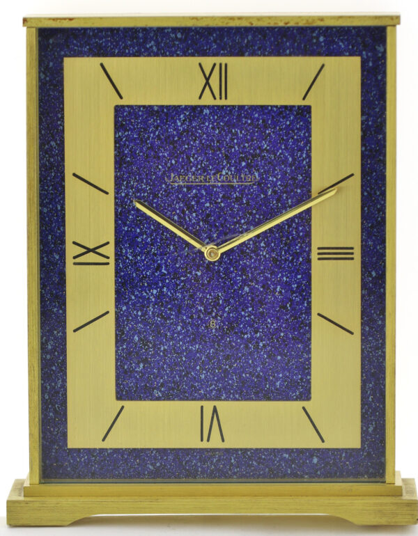 Jaeger-LeCoultre Lapis Lazuli Tisch-Stiluhr Pendulette 8-Tage-Werk Ref. 530 – Bild 2