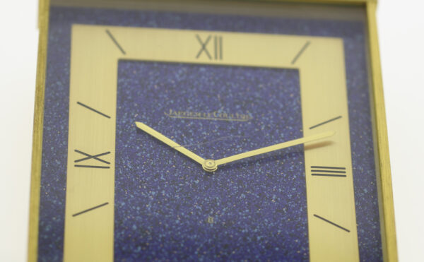 Jaeger-LeCoultre Lapis Lazuli Tisch-Stiluhr Pendulette 8-Tage-Werk Ref. 530 – Bild 9