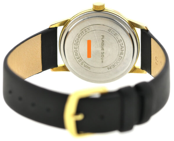 GUB Glashütte Kaliber 70.1 vergoldete Vintage Herren Armbanduhr Handaufzug 60er – Bild 9