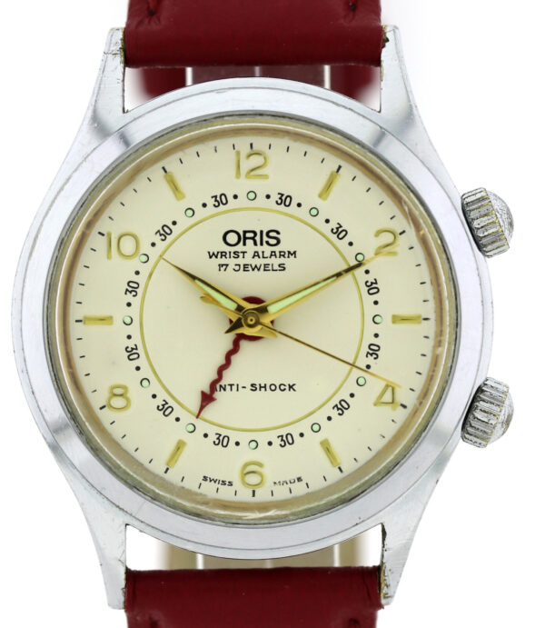 Oris Wrist Alarm Vintage Alarm- Unisex- Armbanduhr 34mm Handaufzug
