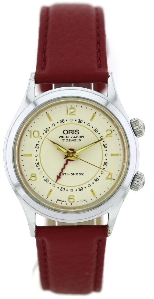 Oris Wrist Alarm Vintage Alarm- Unisex- Armbanduhr 34mm Handaufzug – Bild 2