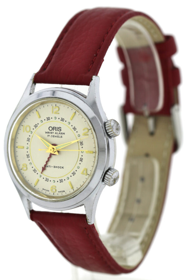 Oris Wrist Alarm Vintage Alarm- Unisex- Armbanduhr 34mm Handaufzug – Bild 4