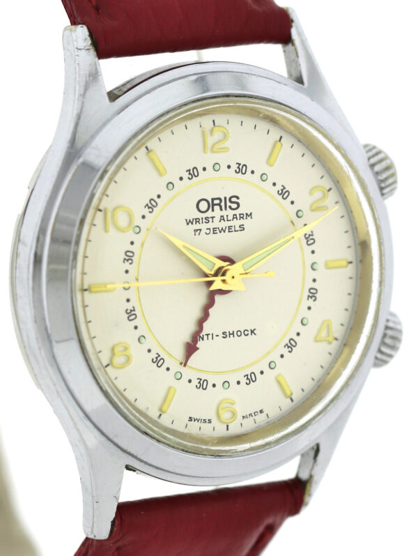 Oris Wrist Alarm Vintage Alarm- Unisex- Armbanduhr 34mm Handaufzug – Bild 5