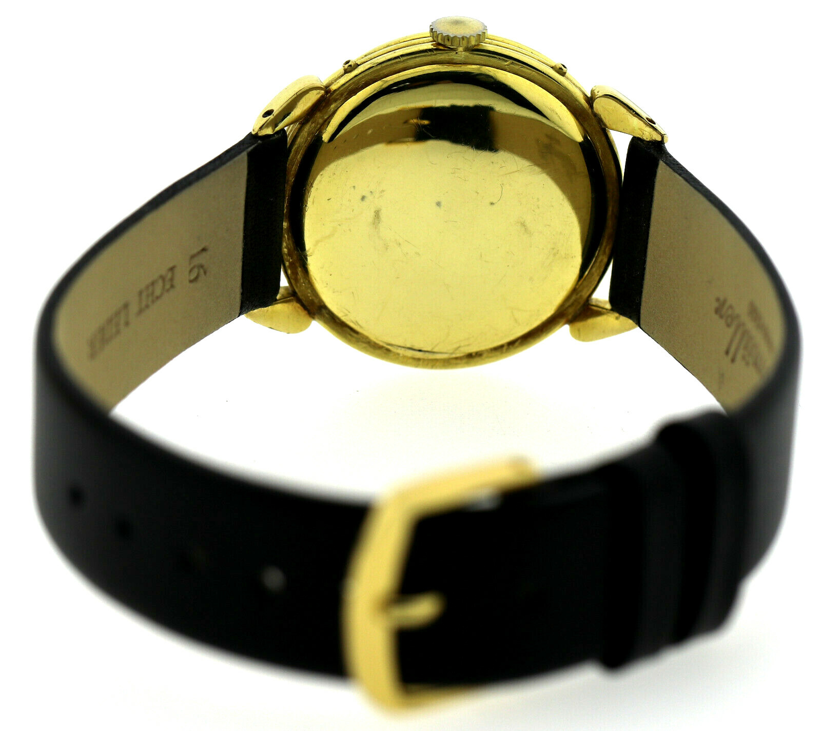 Movado CalendromaticTriple Calendar 18k Gold 50er Jahre Vintage Herrenarmbanduhr – Bild 7