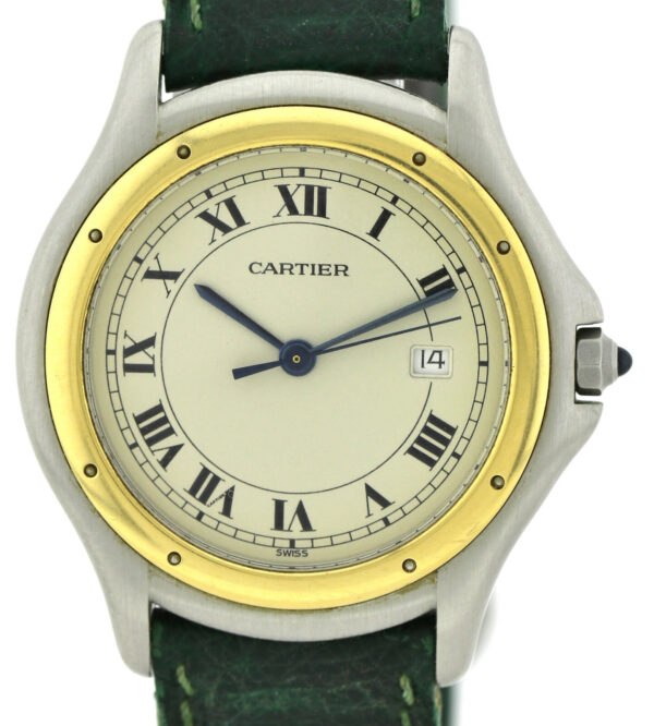 Cartier Panthere Cougar Quarz Stahl/ 18k Gold Ref. 187904  Ø33mm