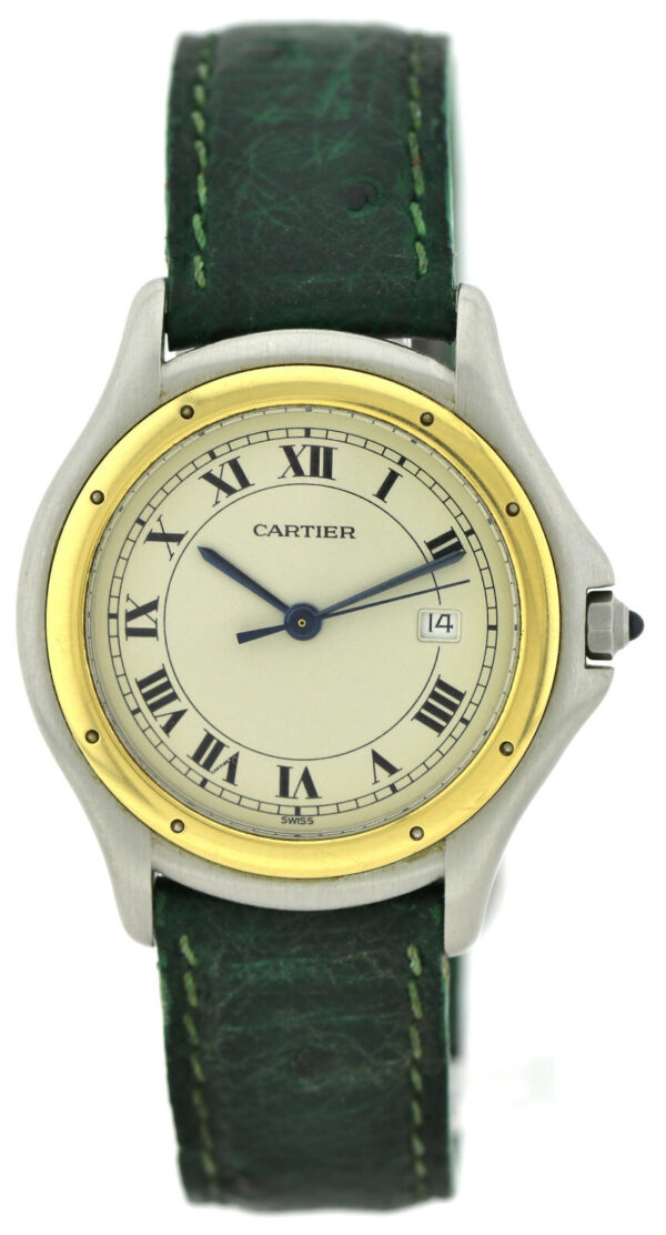 Cartier Panthere Cougar Quarz Stahl/ 18k Gold Ref. 187904  Ø33mm – Bild 2