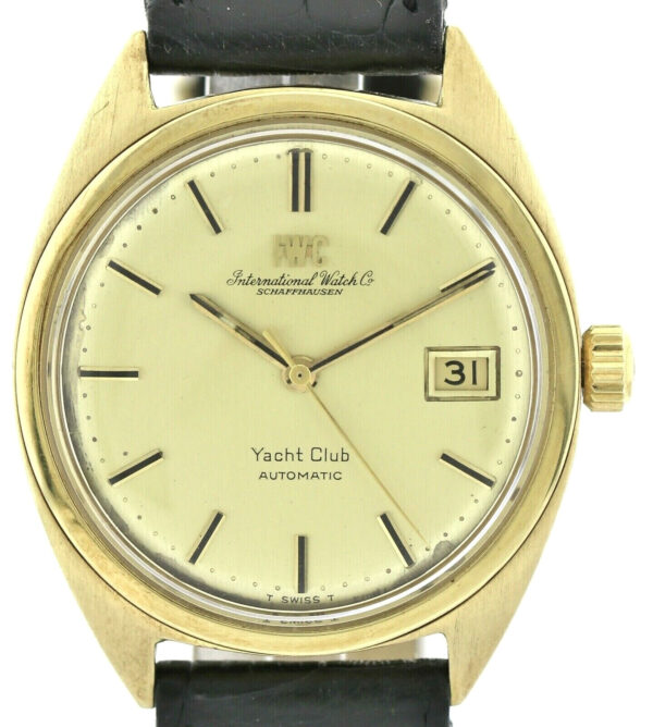 IWC YACHT CLUB Vintage-Herren-Automatikuhr in 750/18k Gold, Ref. 811, Cal. 8541