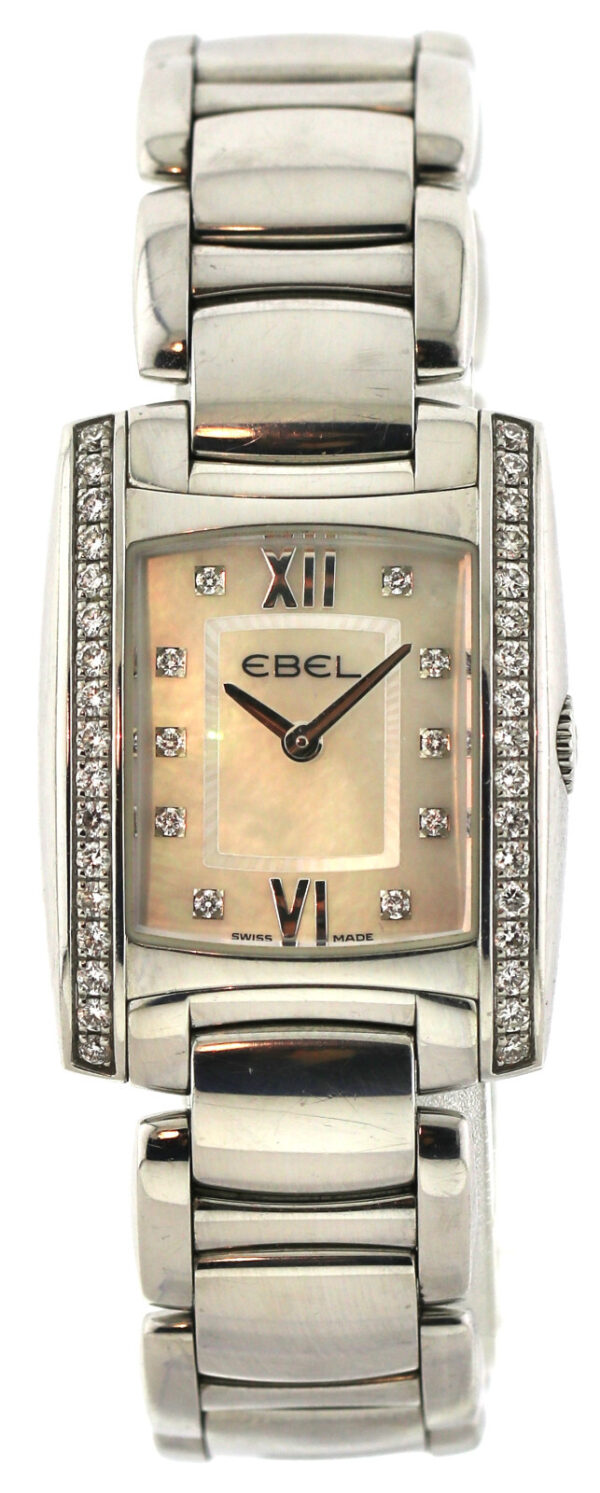 Ebel Brasilia Damenuhr, MOP Dial,  31x24mm, Ref.  9976M2S, Quarz, Edelstahl, Box – Bild 4