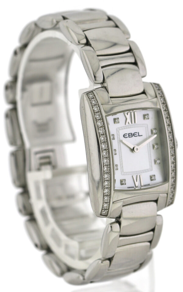 Ebel Brasilia Damenuhr, MOP Dial,  31x24mm, Ref.  9976M2S, Quarz, Edelstahl, Box – Bild 5