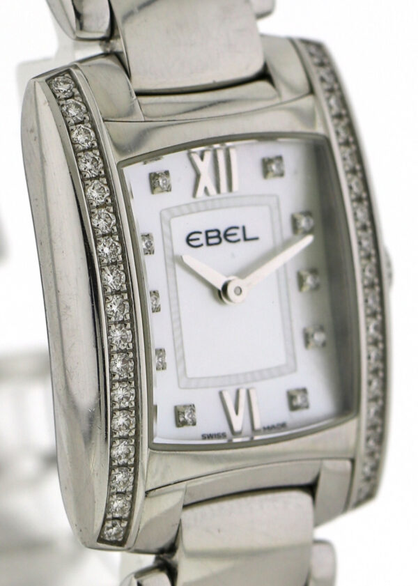 Ebel Brasilia Damenuhr, MOP Dial,  31x24mm, Ref.  9976M2S, Quarz, Edelstahl, Box – Bild 7