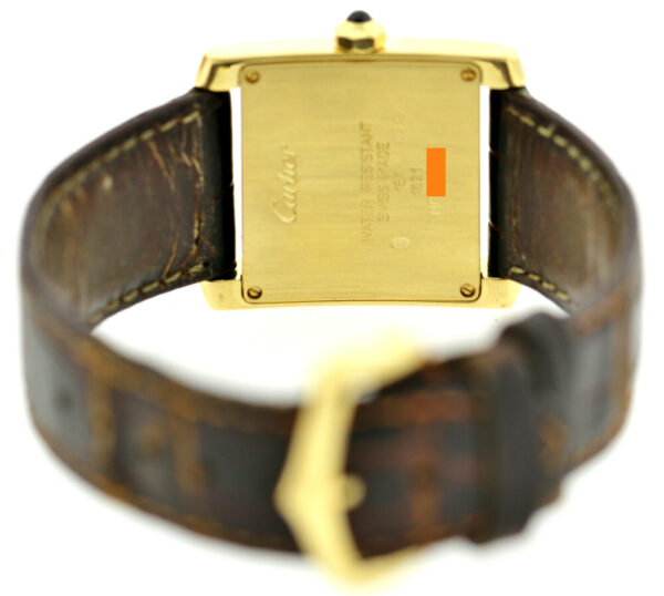 Cartier Tank Francaise Lady 18K (0,750) Gold Damenuhr Ref. 1821 Box Papiere – Bild 7