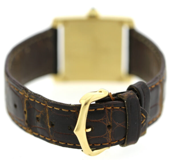 Cartier Tank Francaise Lady 18K (0,750) Gold Damenuhr Ref. 1821 Box Papiere – Bild 8