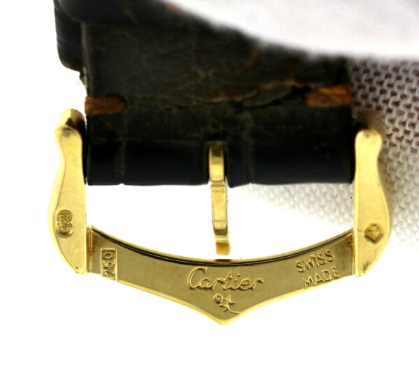 Cartier Tank Francaise Lady 18K (0,750) Gold Damenuhr Ref. 1821 Box Papiere – Bild 9