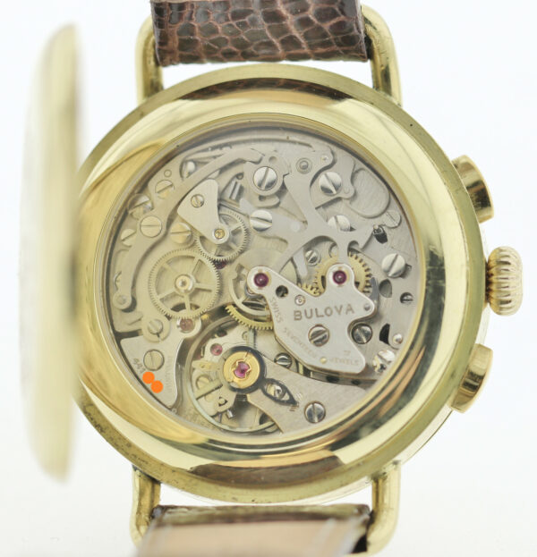 Rarität Bulova Vintage- Chronograph 750/18k Gold Mondphase Kal.1883 revisioniert – Bild 9