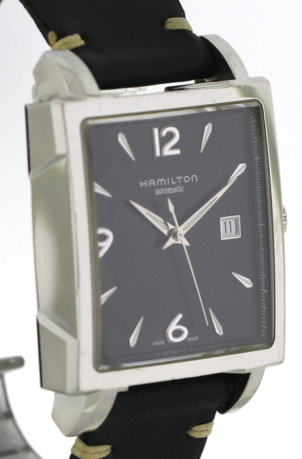 Hamilton Jazzmaster Square Herren- Automatik- Armbanduhr Edelstahl Ref. H324150 – Bild 3