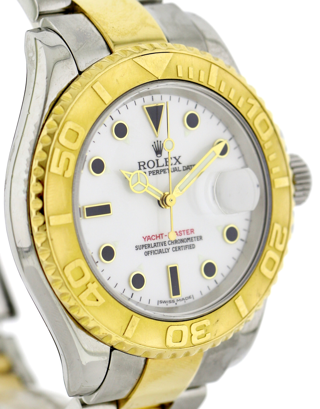 Rolex Oyster Perpetual Date Yachtmaster Herrenuhr 40mm Ref. 16623 Stahl/18k Gold – Bild 5