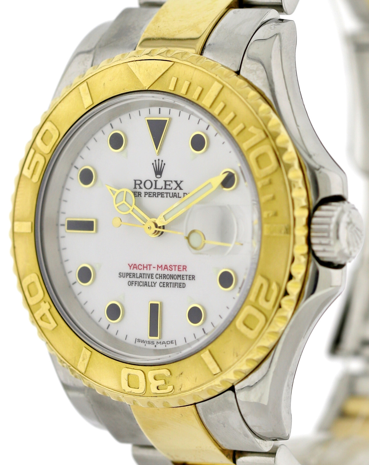 Rolex Oyster Perpetual Date Yachtmaster Herrenuhr 40mm Ref. 16623 Stahl/18k Gold – Bild 6