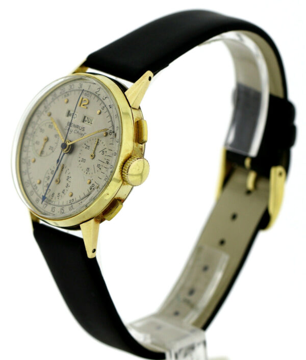 Benrus Sky Chief Kal. 72c Vintage Chronograph Triple Calendar 585/14k ultrarare – Bild 7