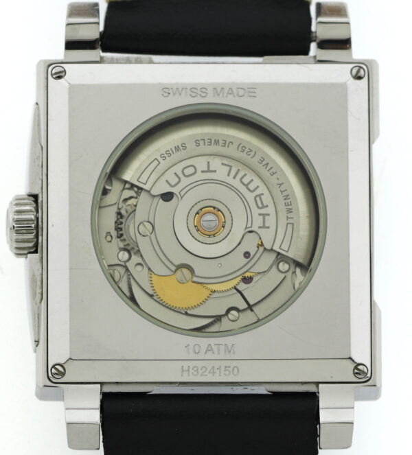 Hamilton Jazzmaster Square Herren- Automatik- Armbanduhr Edelstahl Ref. H324150 – Bild 8