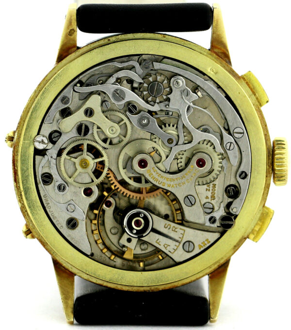 Benrus Sky Chief Kal. 72c Vintage Chronograph Triple Calendar 585/14k ultrarare – Bild 11
