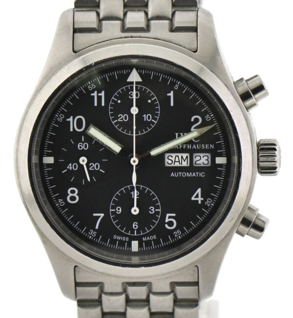 IWC der Fliegerchronograph Herrenuhr, Automatik, Tag/Datum - Ref. 3706 Edelstahl