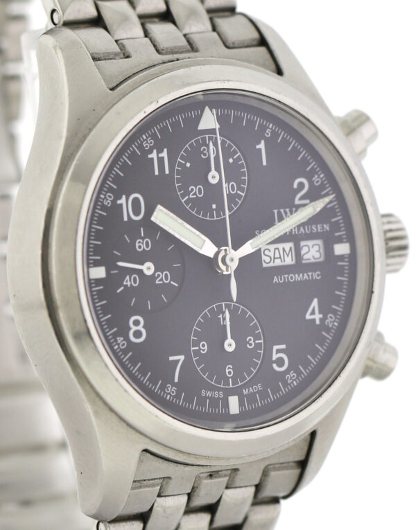 IWC der Fliegerchronograph Herrenuhr, Automatik, Tag/Datum - Ref. 3706 Edelstahl – Bild 5