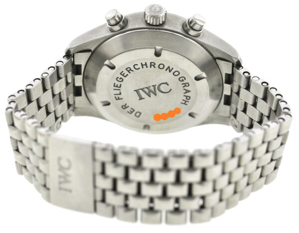 IWC der Fliegerchronograph Herrenuhr, Automatik, Tag/Datum - Ref. 3706 Edelstahl – Bild 9