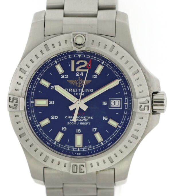 Breitling Colt Chronometer 200m Ref. A17313 Blau Ø41 mm aus 2019 Fullset