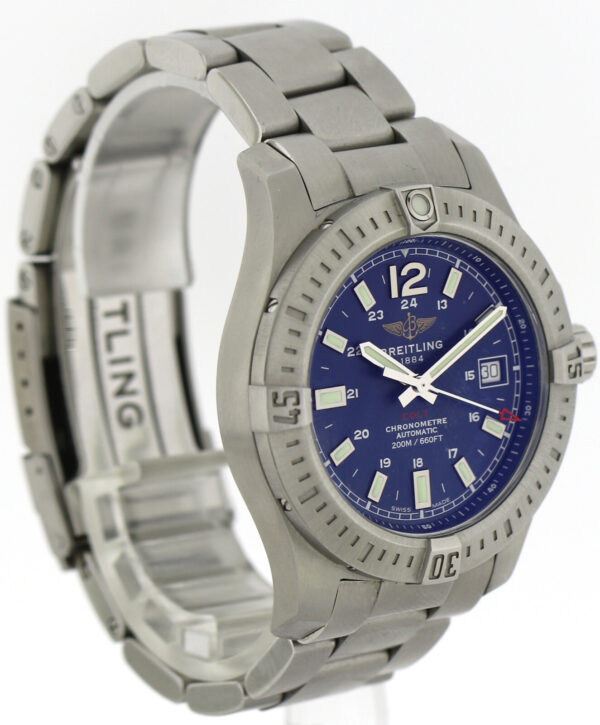 Breitling Colt Chronometer 200m Ref. A17313 Blau Ø41 mm aus 2019 Fullset – Bild 4