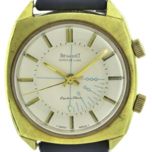 Benedict Super de Luxe Park-o-Phon Alarm-Wecker Vintage Herren- Armbanduhr