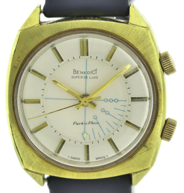 Benedict Super de Luxe Park-o-Phon Alarm-Wecker Vintage Herren- Armbanduhr