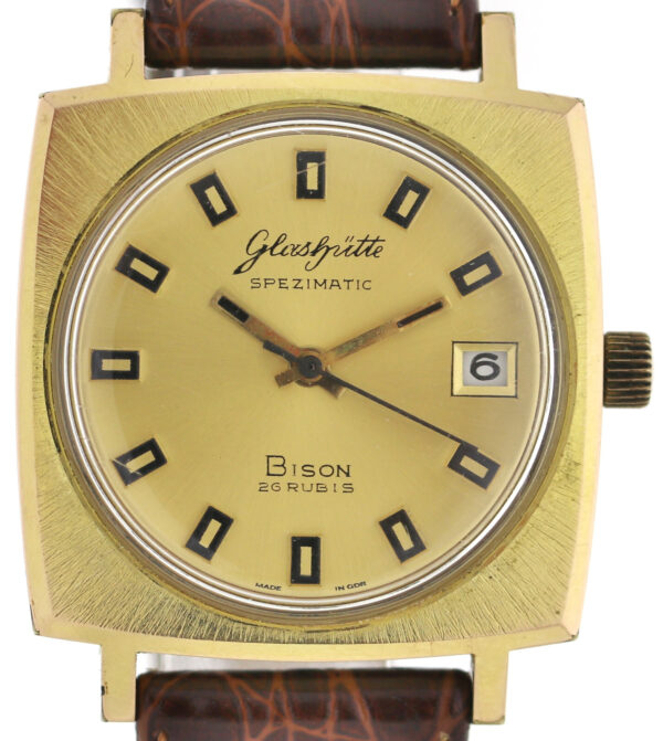 GUB Glashütte Spezimatic Bison Kal. 75 Automatic Herren Vintageuhr 70er Jahre