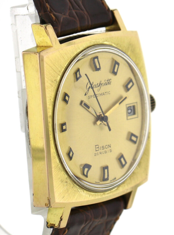 GUB Glashütte Spezimatic Bison Kal. 75 Automatic Herren Vintageuhr 70er Jahre – Bild 3