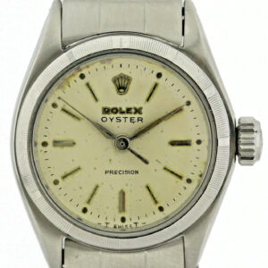Rolex Oyster Precision, Damen- Vintageuhr, Edelstahl, Ref.6411, aus 1964, Ø25