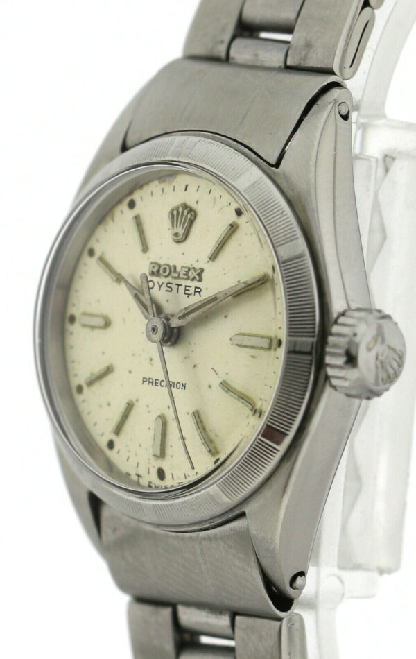 Rolex Oyster Precision, Damen- Vintageuhr, Edelstahl, Ref.6411, aus 1964, Ø25 – Bild 5