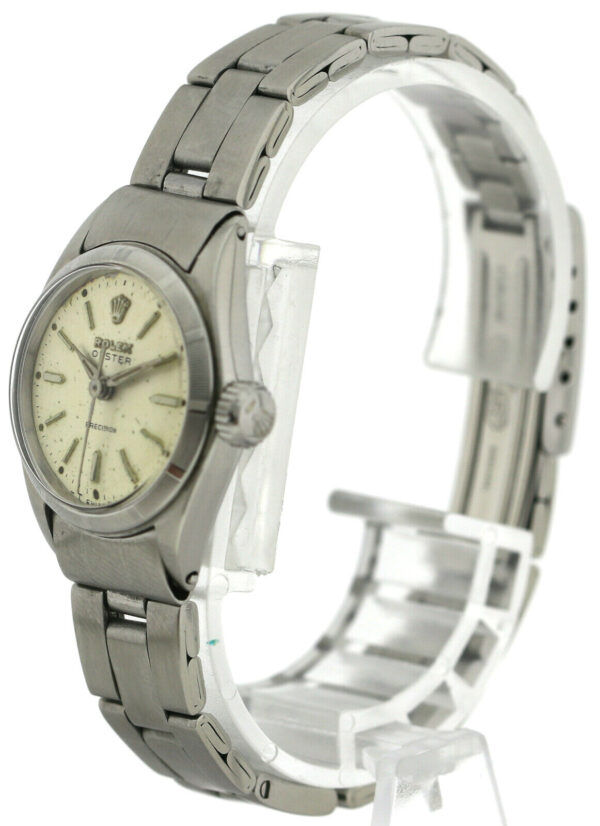 Rolex Oyster Precision, Damen- Vintageuhr, Edelstahl, Ref.6411, aus 1964, Ø25 – Bild 6