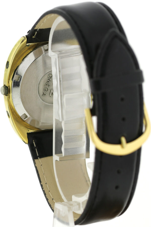 Omega Geneve MegaQuartz 32KHz Day Date Vintage Herren- Uhr vergoldet 38x37mm – Bild 8